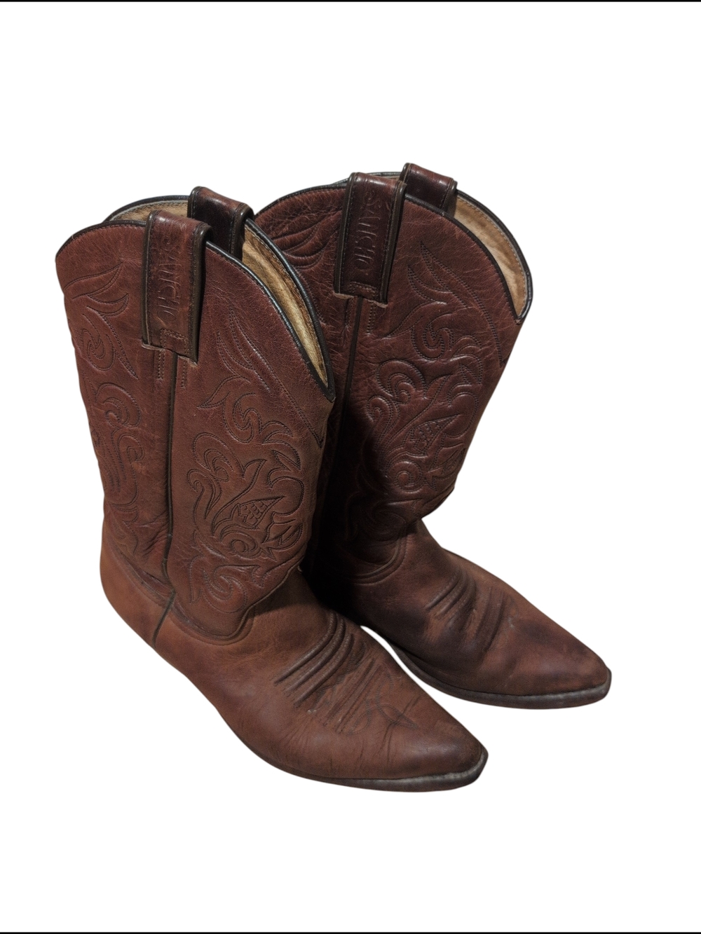 SANCHO Brown Leather  Cowboy Boots Size 40